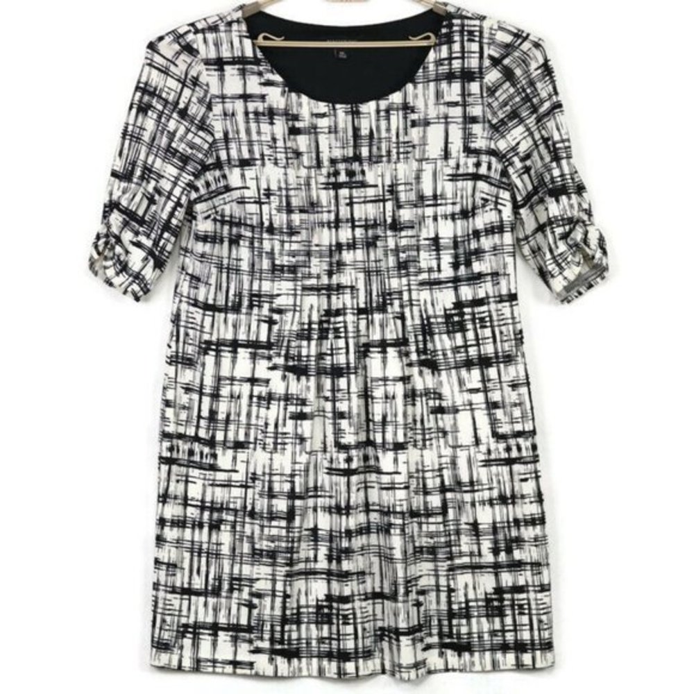 Perceptions New York Dress Ivory Black 3/4 Sleeve XXL